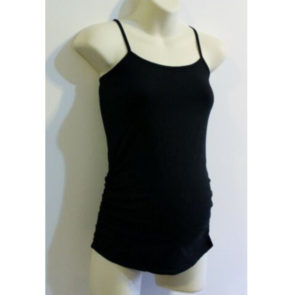 Oh Mamma Maternity Black Cami Top Size L 10 12 14 - Picture 4 of 4